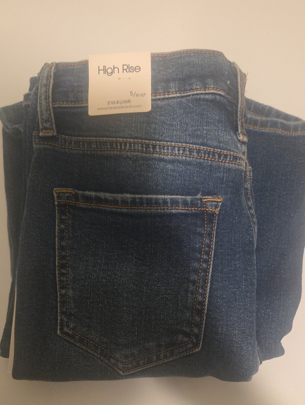 High Rise Women's Jeans - Dark Blue